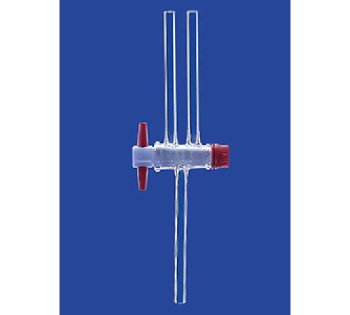 Кран двухходовой Lenz NS14,5, диаметр отверстия 2,5 мм, PTFE