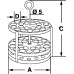 Штатив для пробирок Bochem, круглый, размеры 116x165, на 12 пробирок, нержавеющая сталь