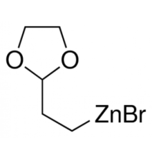(1,3-диоксолан-2-ил) этилцинка бромид, 0,5 М в ТГФ, упакованы в атмосфере аргона в закрывающемся ChemSeal ^ Tb, Alfa Aesar, 50 мл - 2