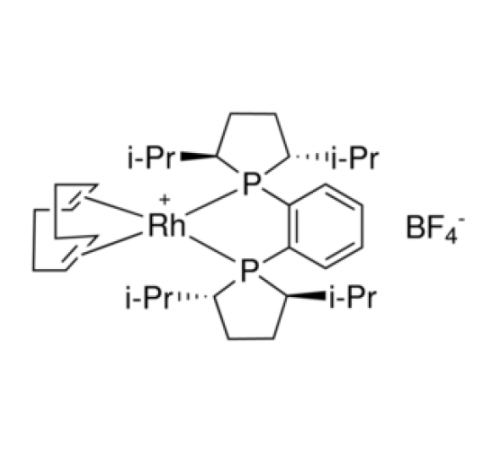 1,2-бис((2R,5R)-2,5-диизопропилфосфоlano)бензол(циклооктадиен)родия(I) тетрафторборат, 97%, Acros Organics, 50мг