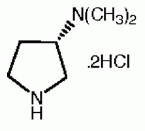(S) - (-) - 3-диметиламинопирролидин дигидрохлорид, 97%, Alfa Aesar, 250 мг