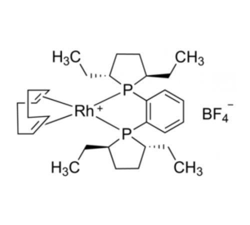 1,2-бис((2R,5R)-2,5-диэтилфосфоlano)бензол(циклооктадиен)родия(I) тетрафторборат, 97%, Acros Organics, 100мг