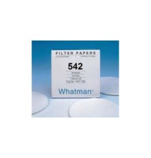 1542-150 Фильтровальная бумага Grade 542, диаметр 150 мм, толщина 0.15 мм, зольность 0.006, 100 шт/упак